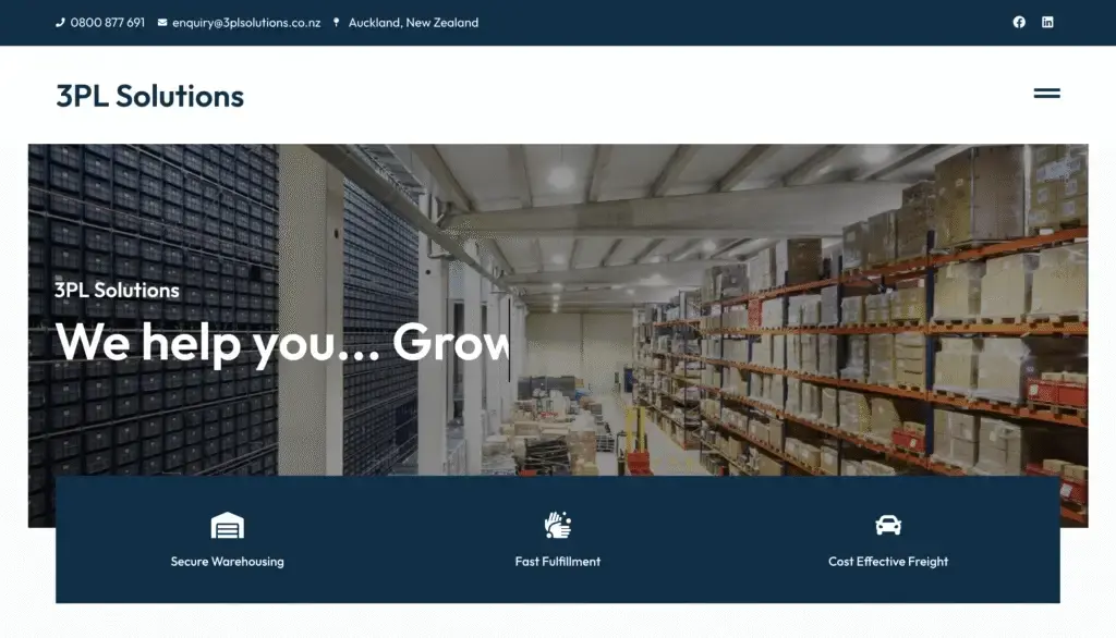 3PL Solutions Website