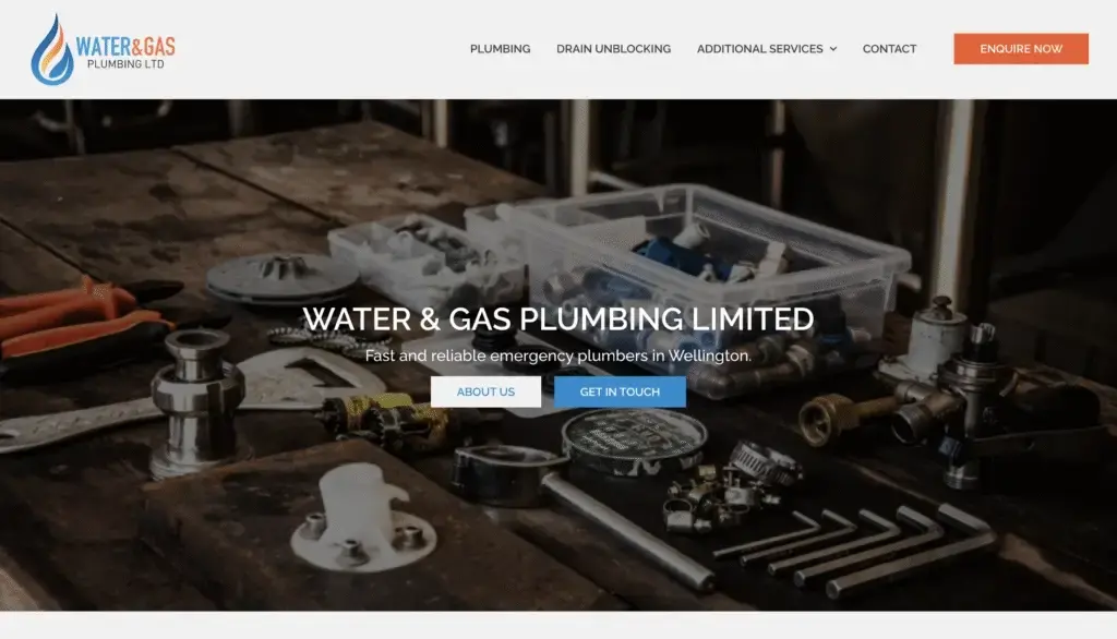 Water & Gas Plumbing Website Build